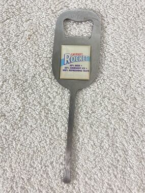 5/$35 Vintage Smirnoff Rocket Promotional Metal Bar Tool Bottle Opener